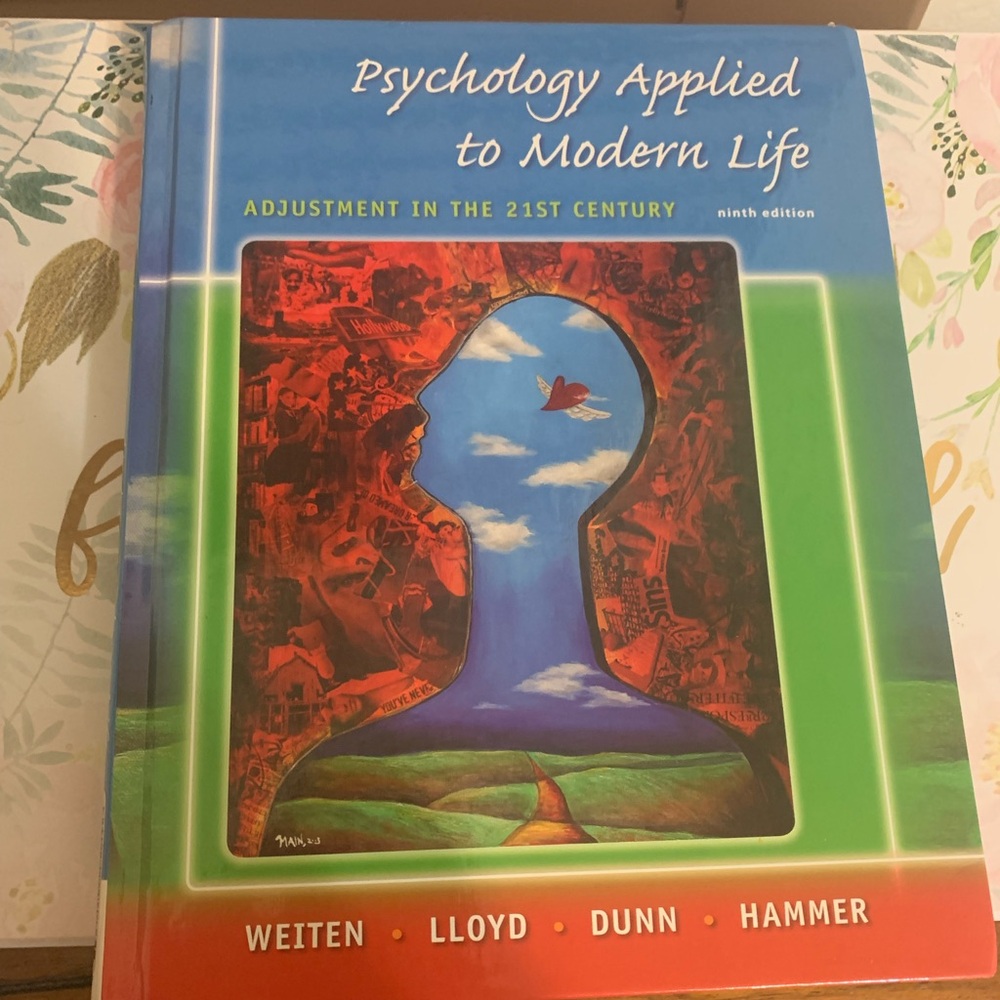 Psychology Applied to Modern Life 9th edition. Hard cover book . Used like new!